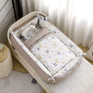 Reversible Baby Nest with Blanket & Pillow (3-piece set)