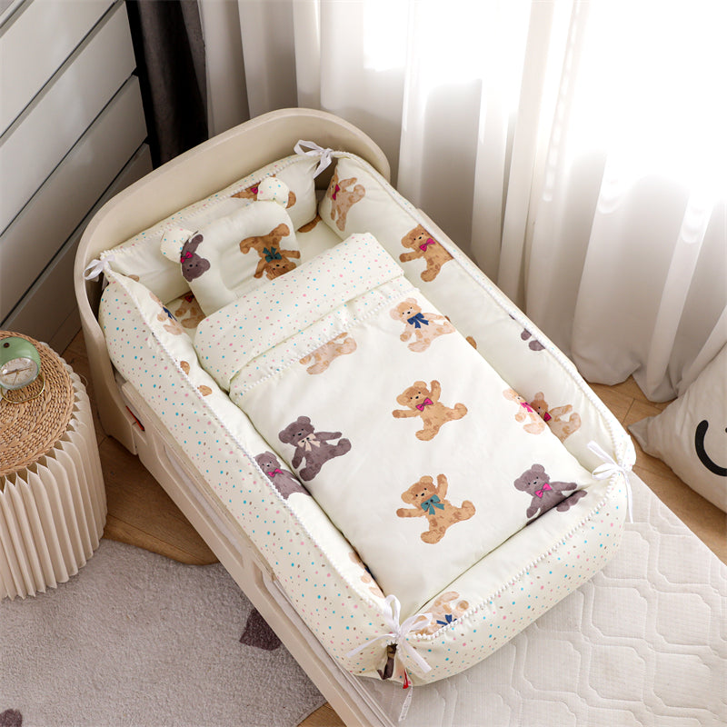 Reversible Baby Nest with Blanket & Pillow (3-piece set)