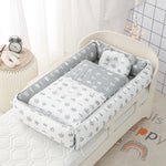 Load image into Gallery viewer, Reversible Baby Nest with Blanket &amp; Pillow (3-piece set)
