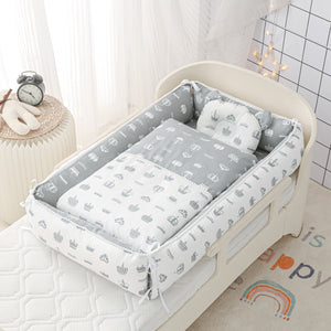 Reversible Baby Nest with Blanket & Pillow (3-piece set)