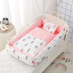 Load image into Gallery viewer, Reversible Baby Nest with Blanket &amp; Pillow (3-piece set)
