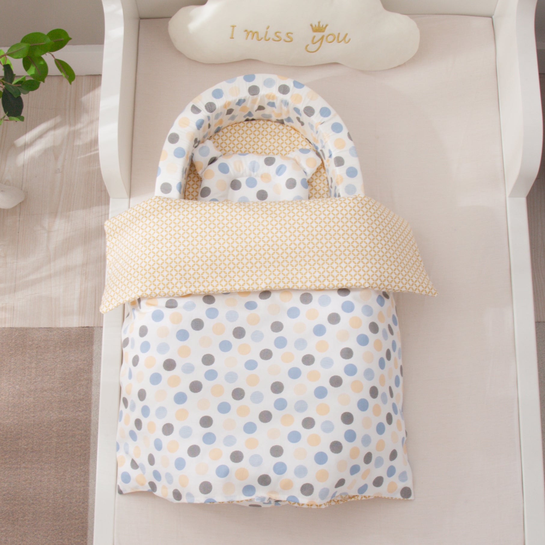 3-piece Baby Nest with Blanket & Pillow