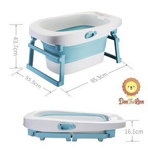 Foldable Bath Tub with Toys & Accessories Set